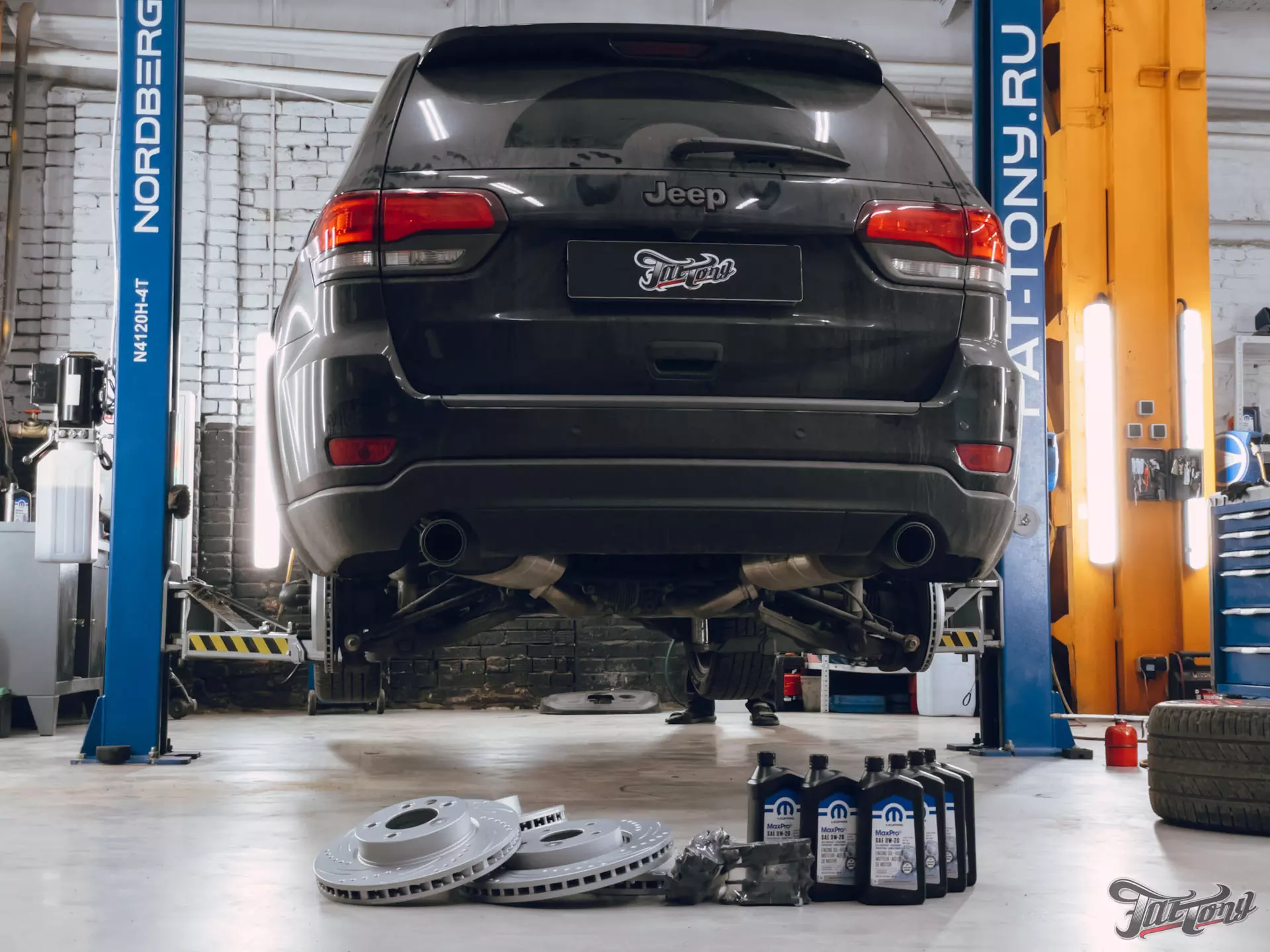 Jeep Grand Cherokee. Окрас суппортов. Техническое обслуживание